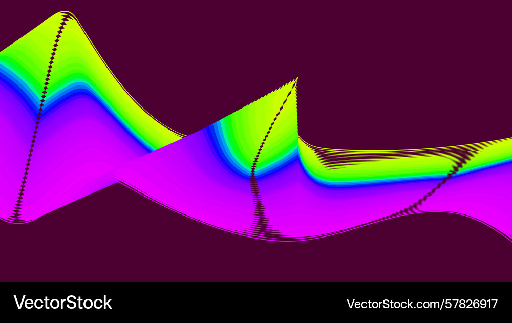Blend wavy curved design background gradient color Vector Image