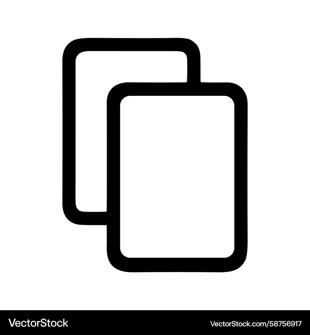 Duplicate Document Pages Vector Image