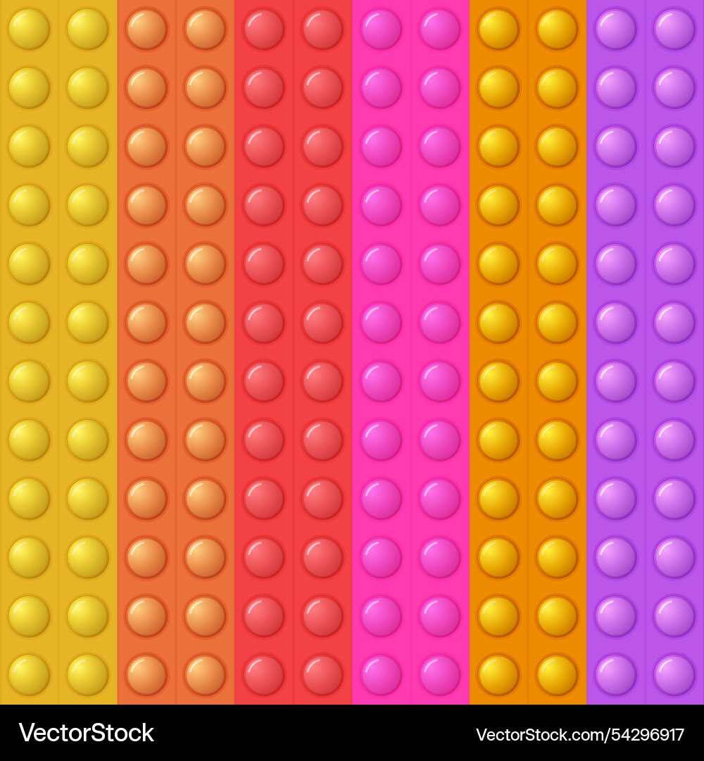Seamless pattern with trendy game pop it simple Vector Image