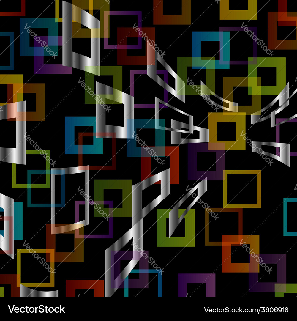 Background with colorful squares Vector Image