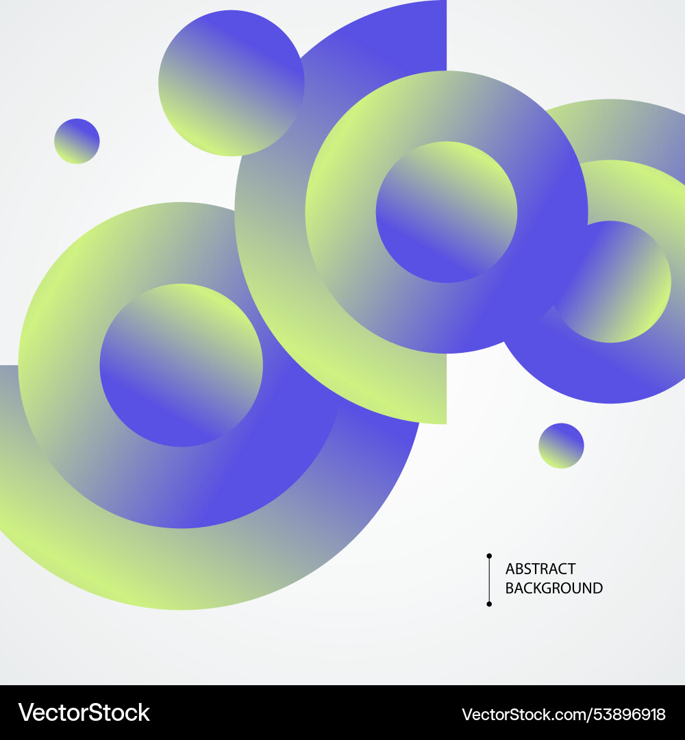 Circles gradient design minimal modern Circles gradient design minimal modern vector image