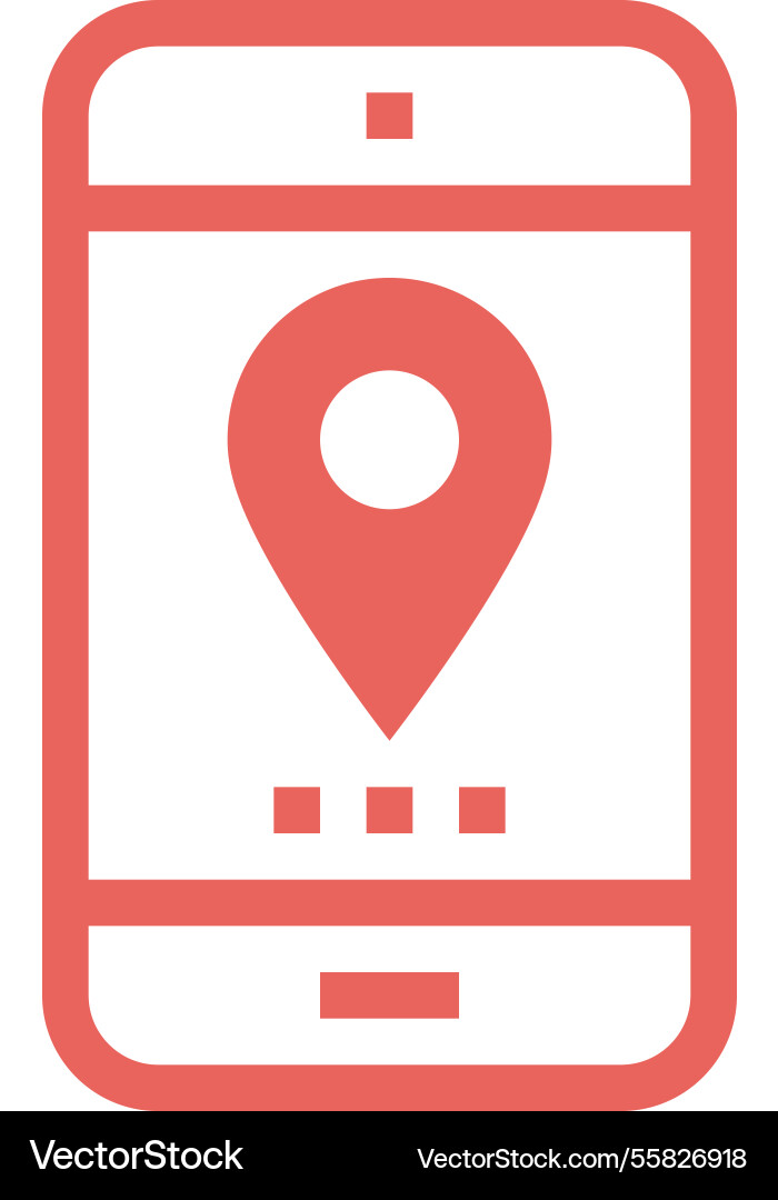 Gps navigation flat line web icon concept Gps navigation flat line web icon concept vector image