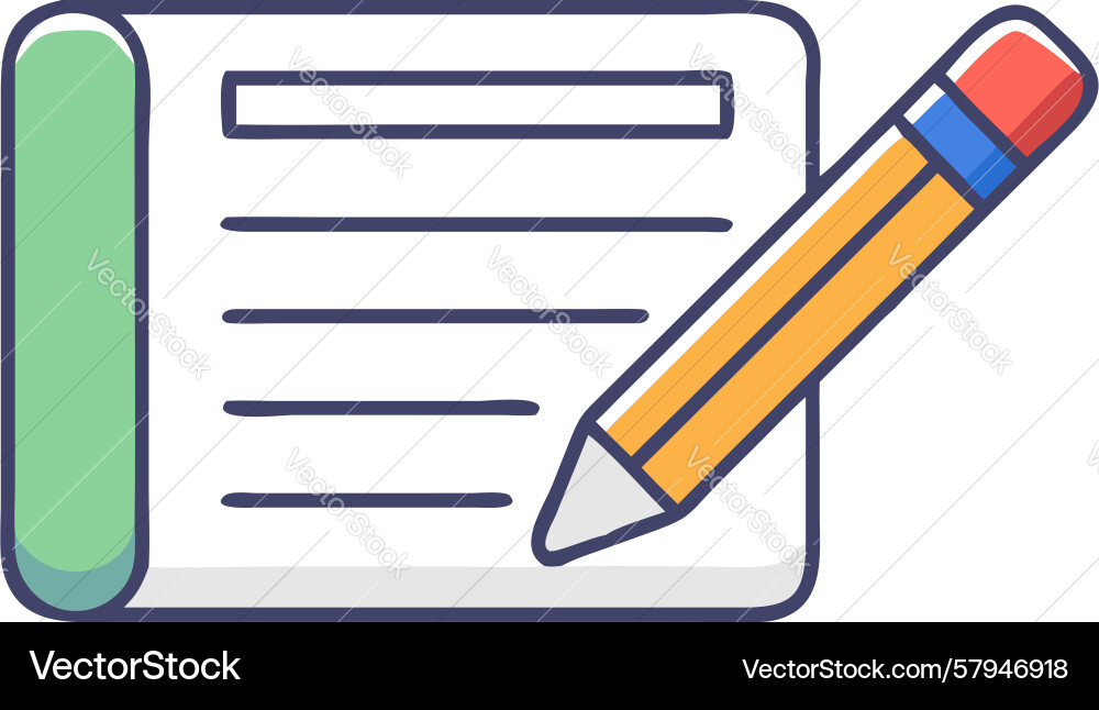 Note Taking & Report Icon Vector Image