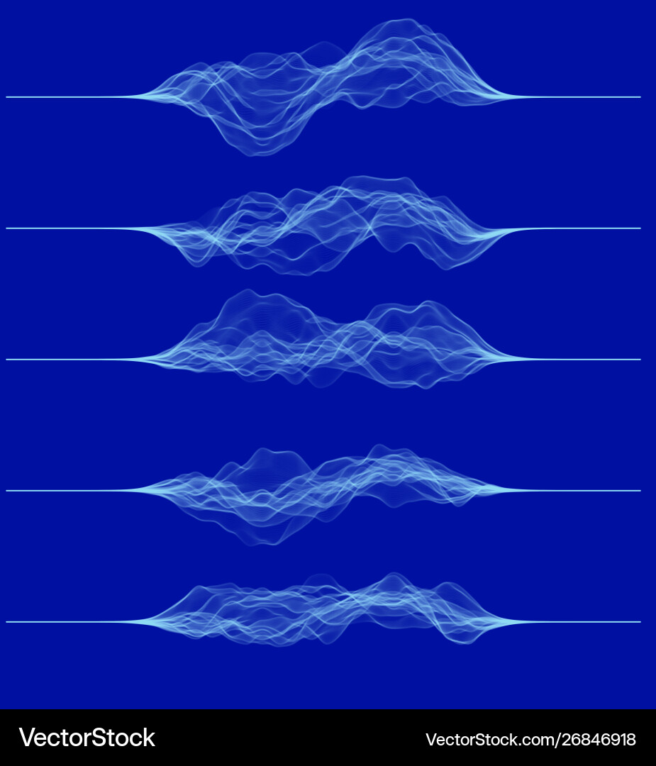 Pulse & Frequency Waveforms vector image