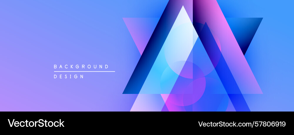 Abstract geometric shapes overlap creating Vector Image