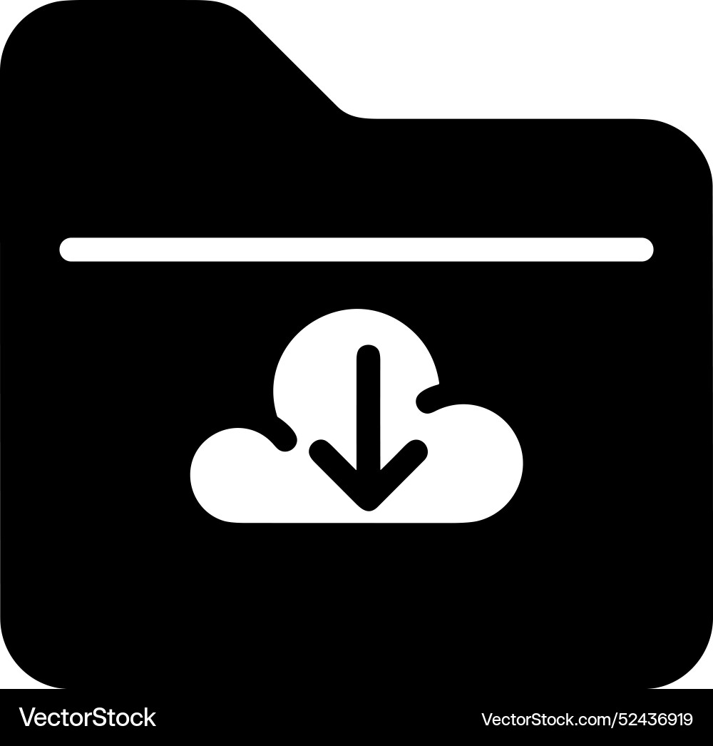 Cloud storage icon symbol image of the database Cloud storage icon symbol image of the database Vector Image