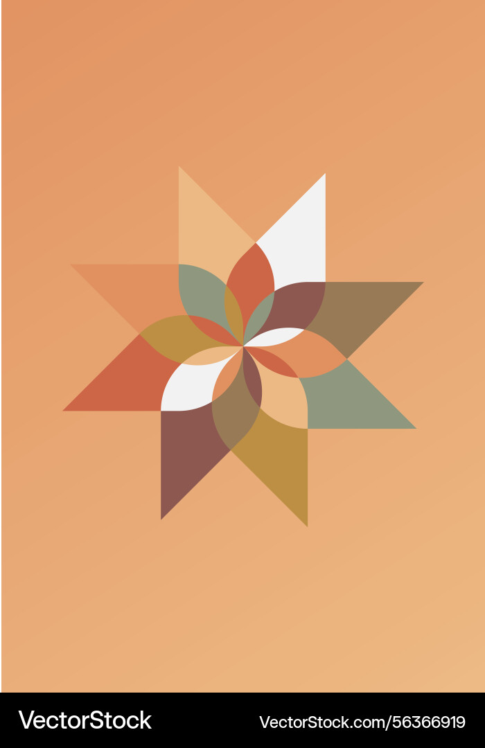 Multicolored starshaped design Multicolored starshaped design vector image