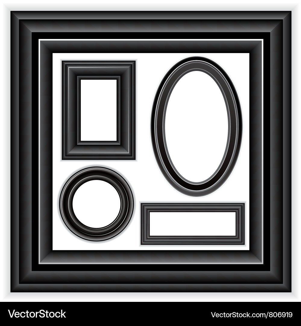 Set of Frames vector image