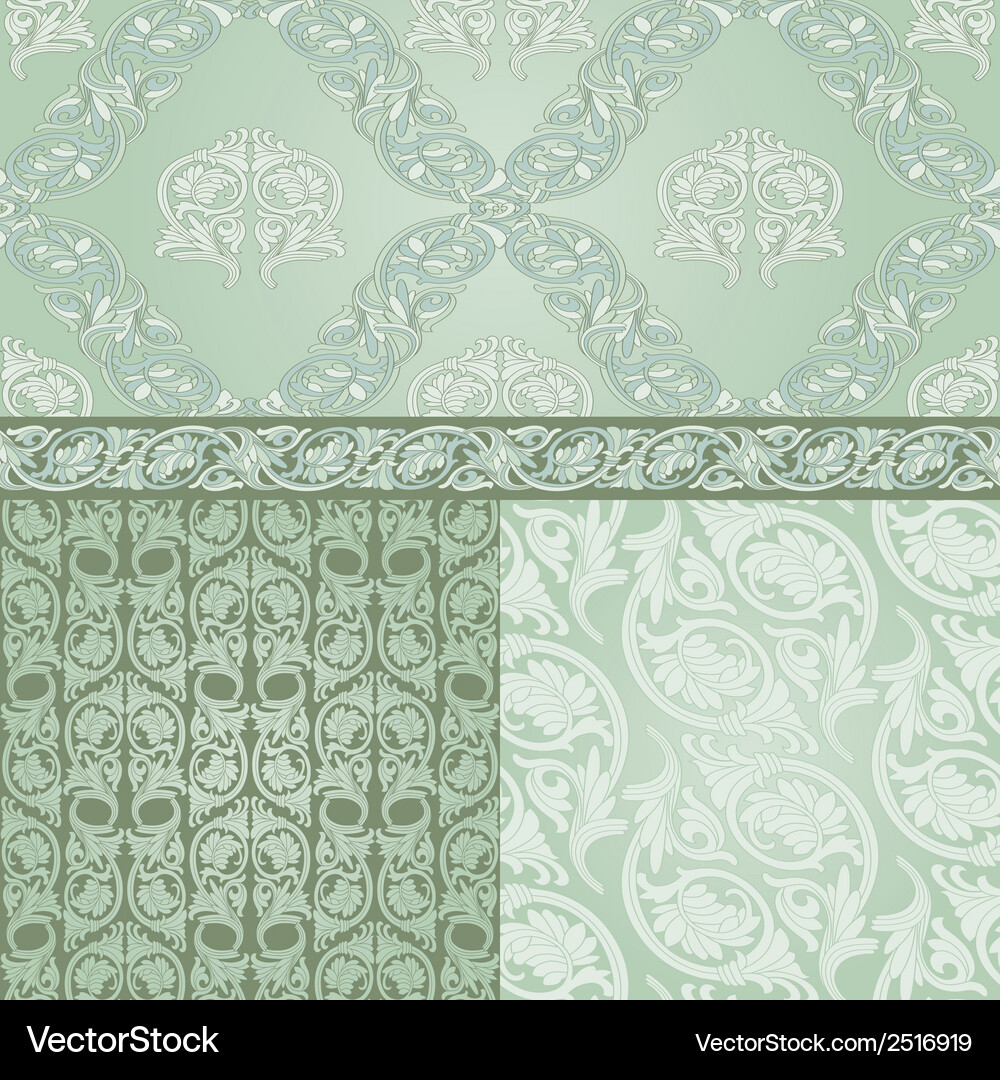Set of seamless pattern in dmask style Vector Image