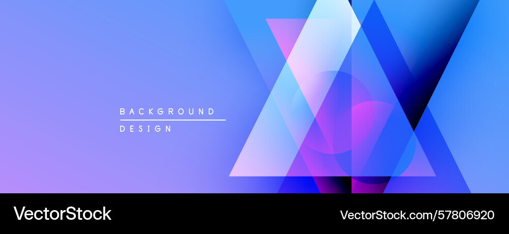 Abstract geometric shapes overlap creating Vector Image