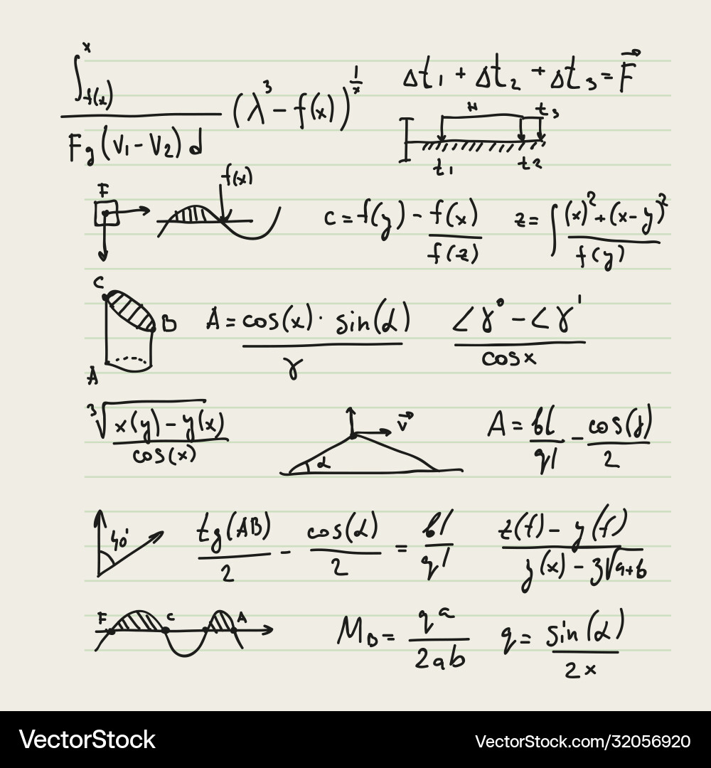 Background with formulas Background with formulas vector image