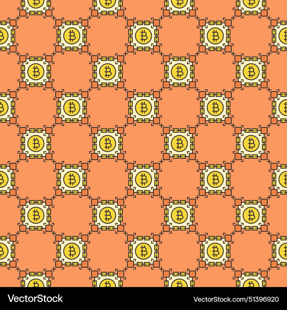 Bitcoin inside blockchain decentralized Bitcoin inside blockchain decentralized vector image