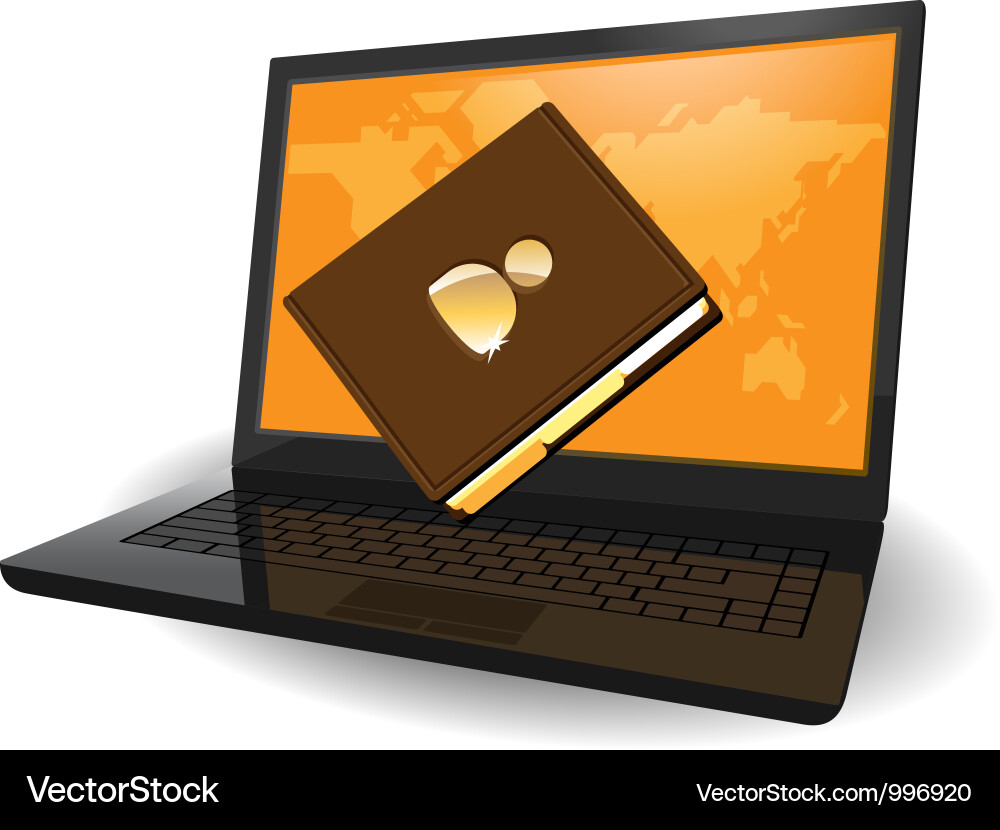 Laptop and notebook vector image