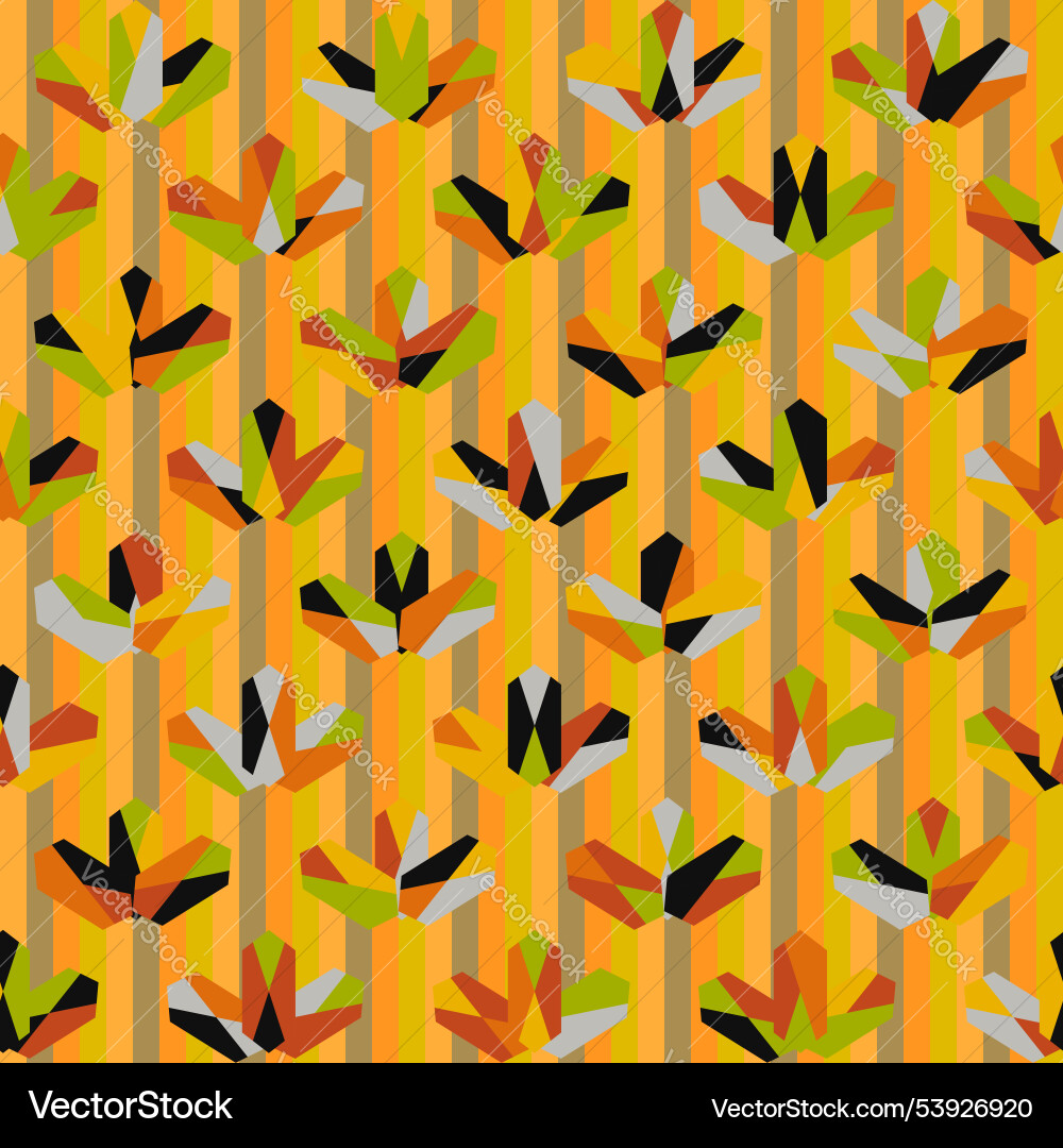 Seamless retro pattern in the style of sixties vector image