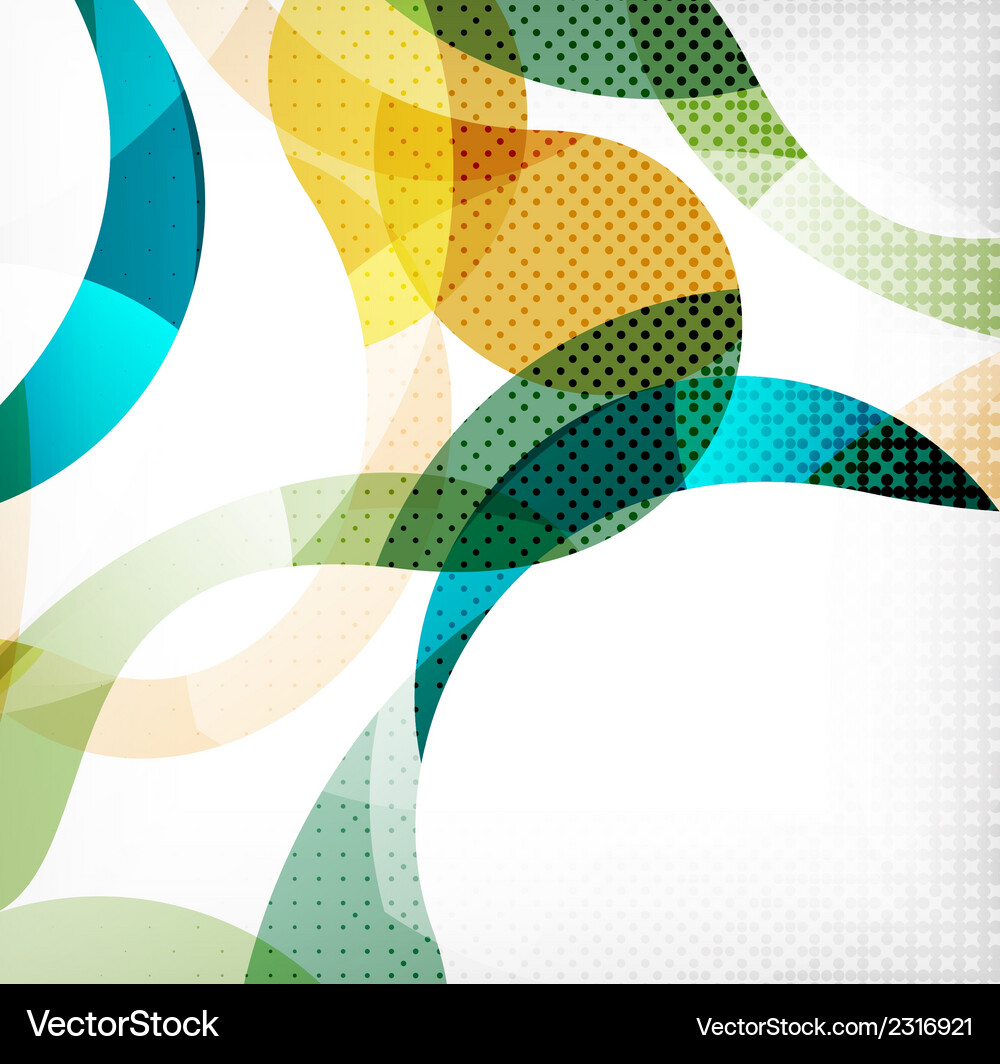 Abstract Swirl Wave Pattern Vector Image