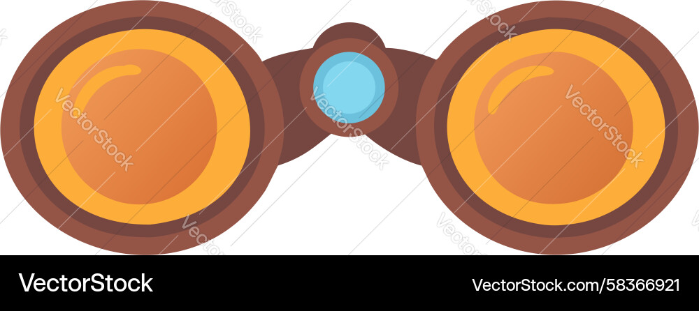 Brown Binoculars - Observation Tool Vector Image