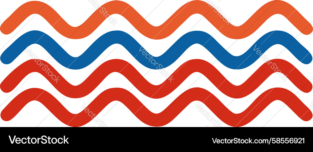 Dynamic Wavy Line Pattern Vector Image
