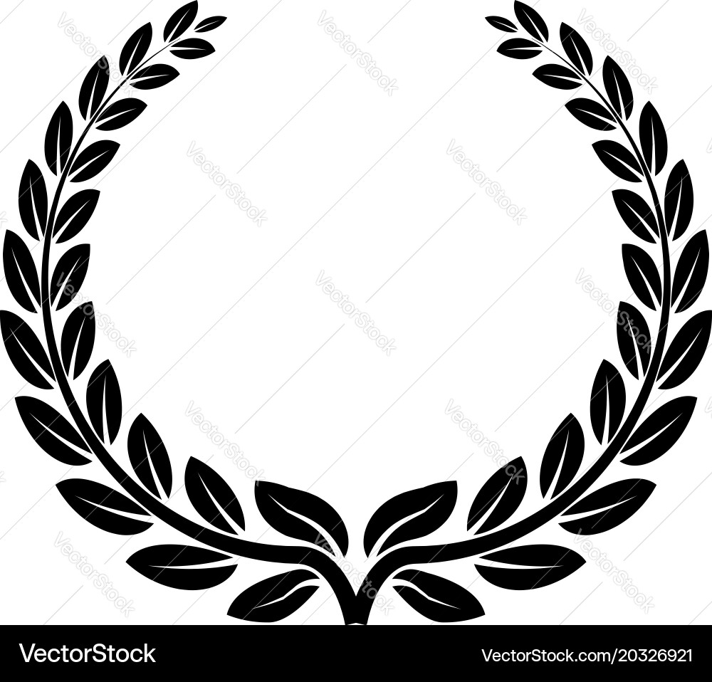 Elegant Anniversary Wreath Vector Image