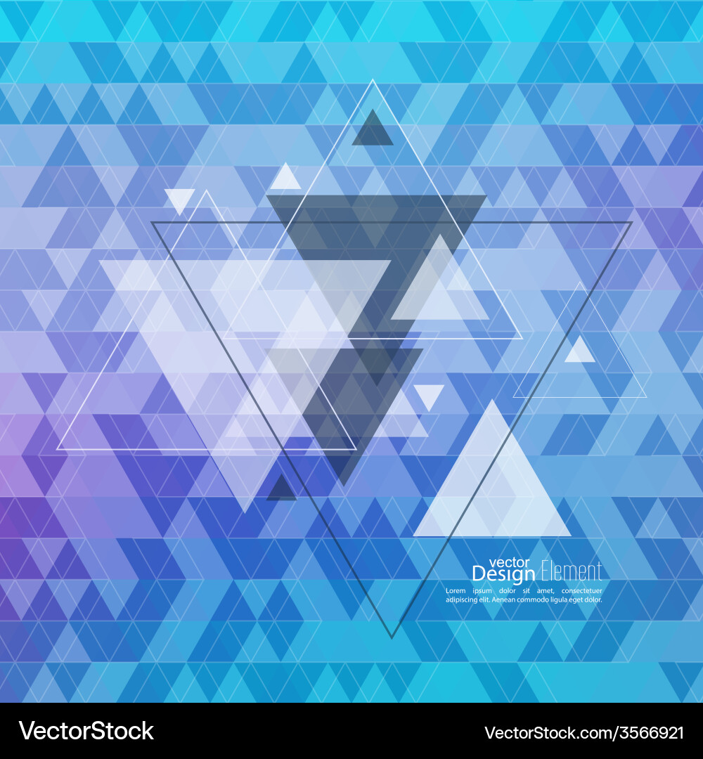 Geometric Triangle Pattern vector image