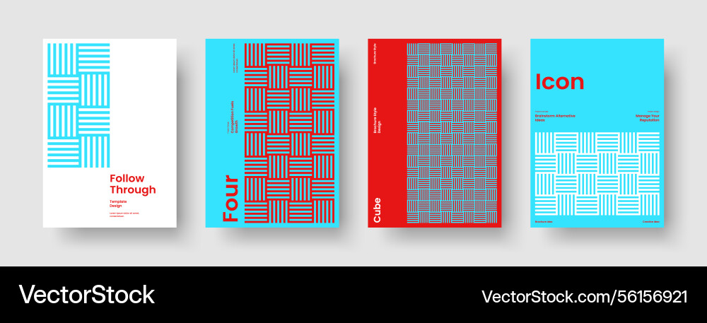 Isolated poster design abstract report layout Vector Image