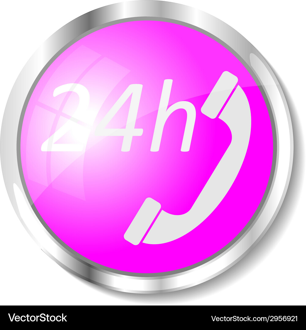 Pink web button Vector Image