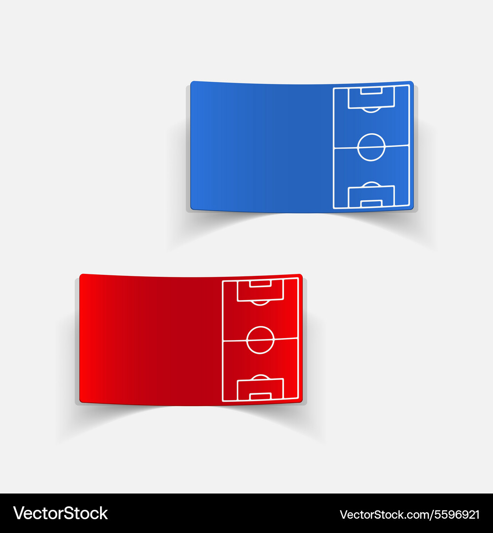 Realistic design element playing field Vector Image