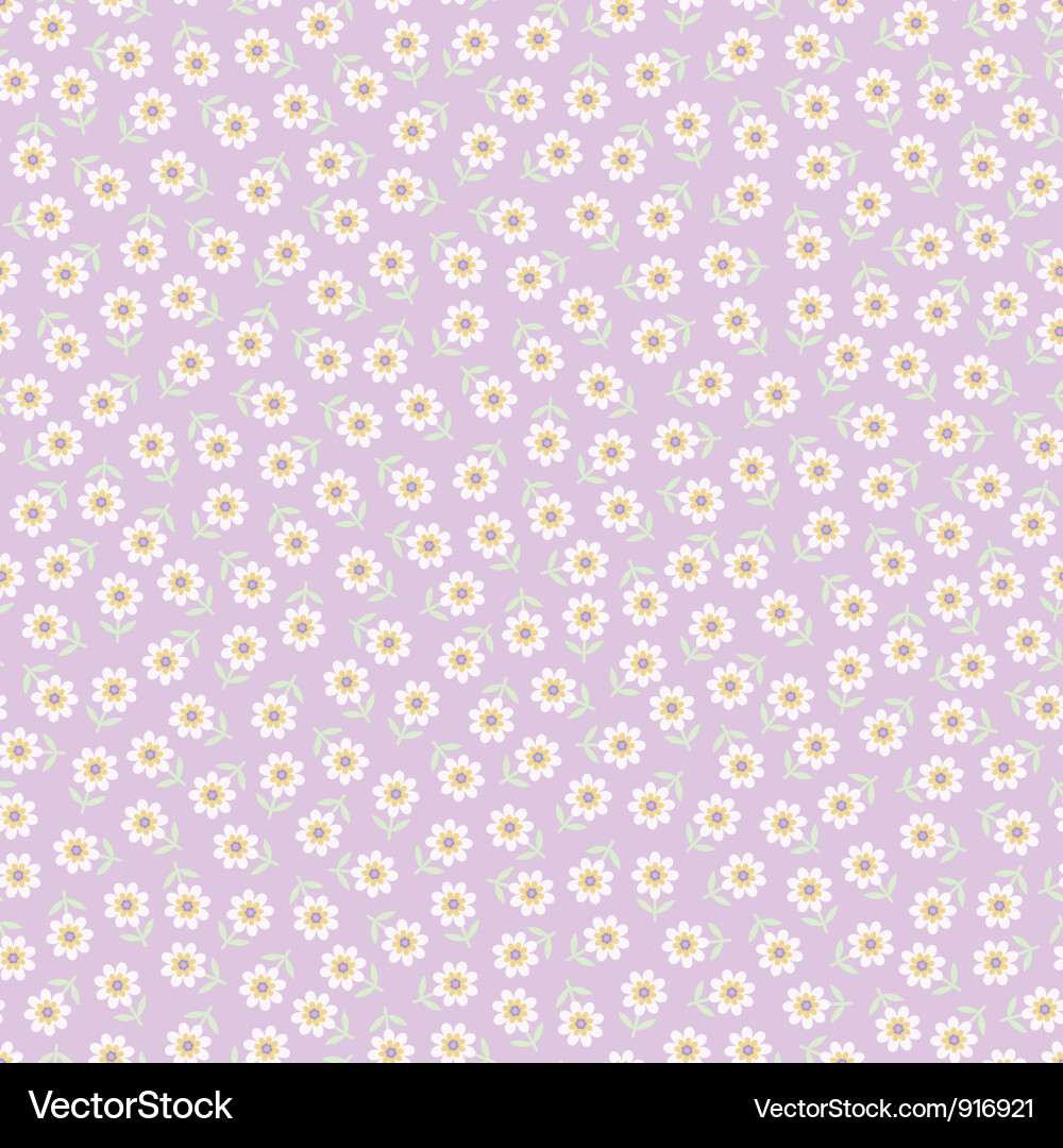 Seamless background with flowers Royalty Free Vector Image