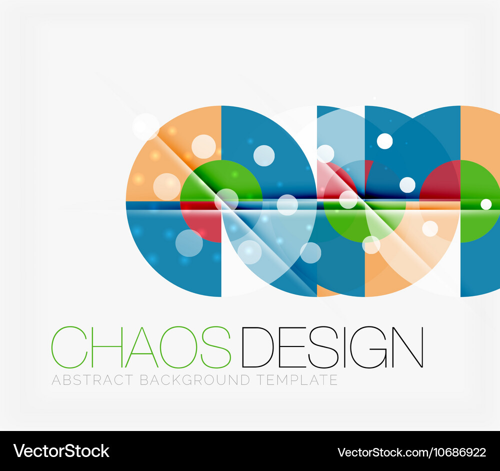Abstract background with round shapes Vector Image