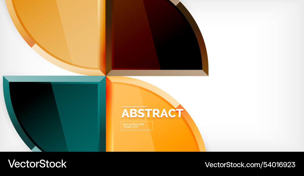 Abstract background - circles and round triangles Abstract background - circles and round triangles Vector Image