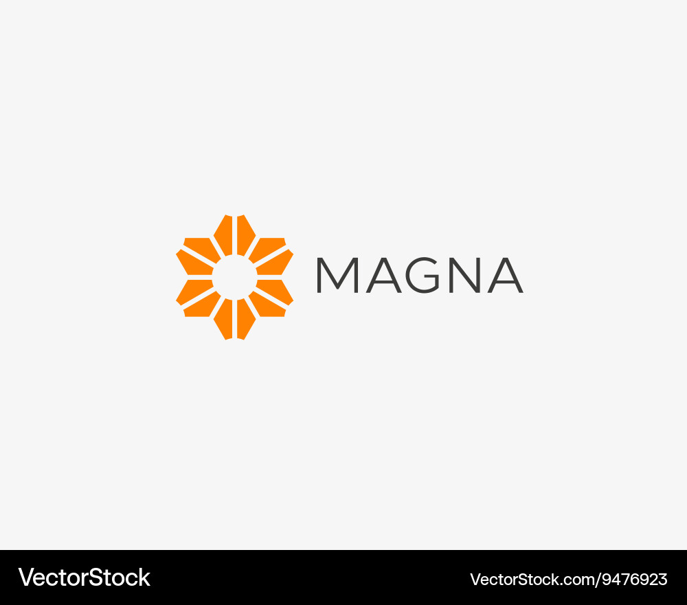 Abstract Floral Network Logo Vector Image