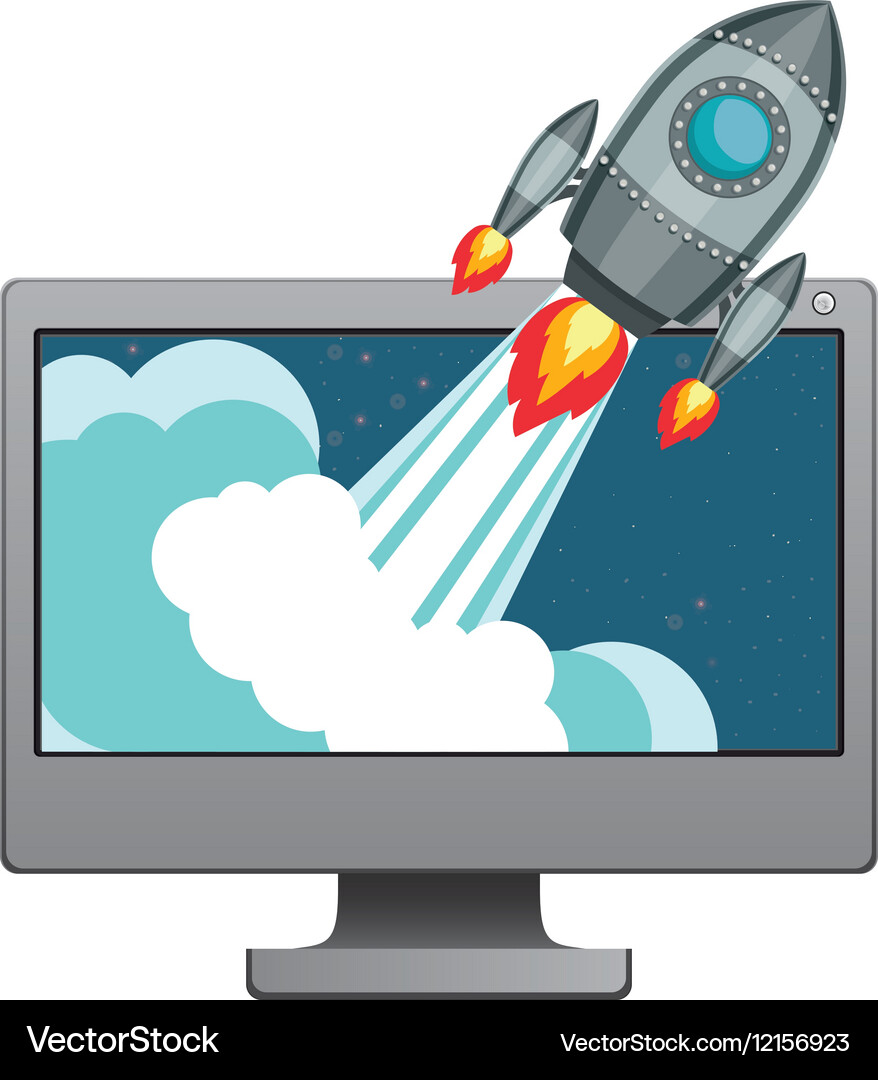 Device and start up concept design Vector Image