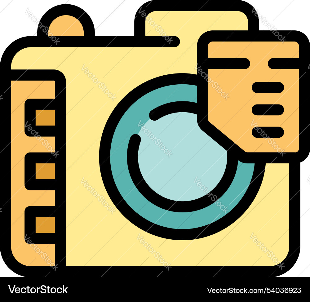 Digital camera showing memory card being inserted Digital camera showing memory card being inserted vector image
