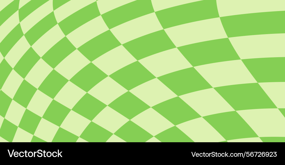 Wavy groovy distorted checkered background set Wavy groovy distorted checkered background set vector image