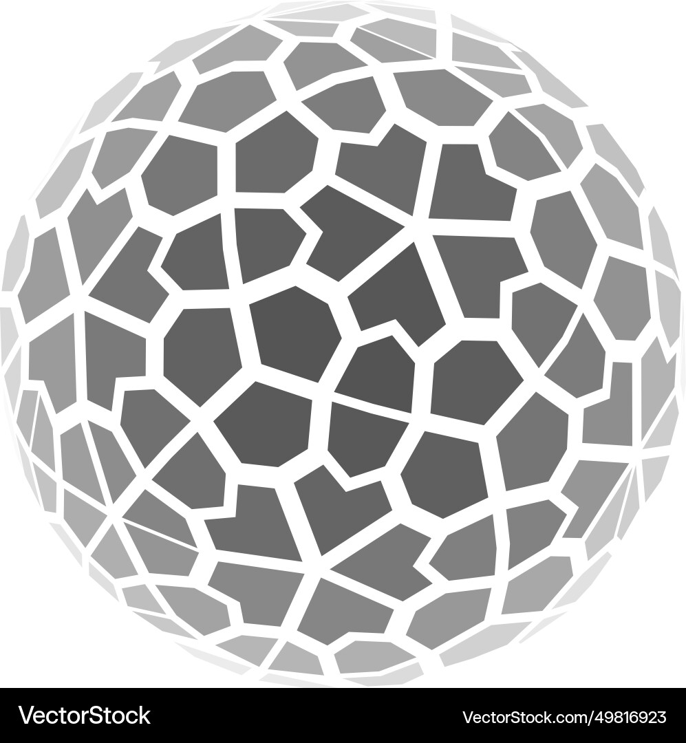 Wireframe sphere globe isolated on white Vector Image