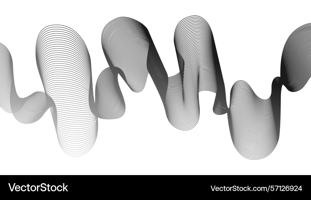 Abstract backdrop with grey wave gradient lines Abstract backdrop with grey wave gradient lines vector image