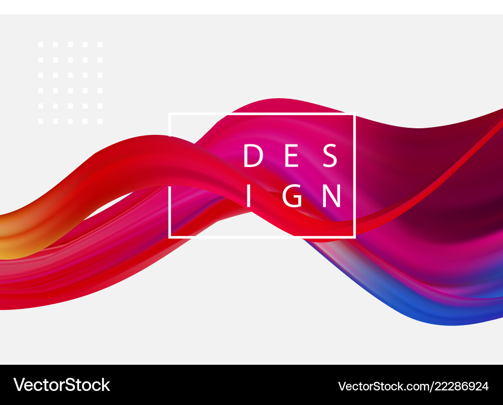 Abstract Color Flow Background Vector Image