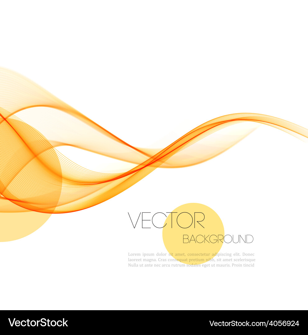 Abstract curved lines background template Vector Image