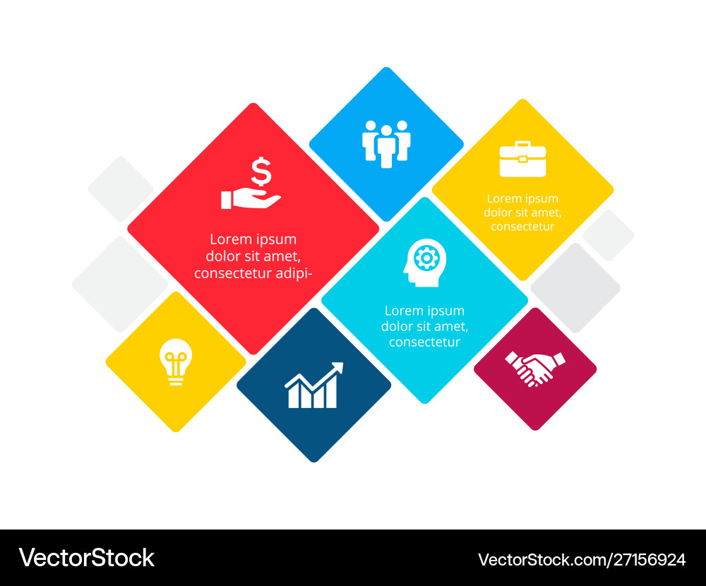 Abstract Number Options Template vector image