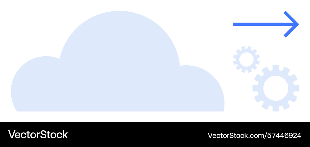 Cloud computing with data transfer and integration Cloud computing with data transfer and integration Vector Image