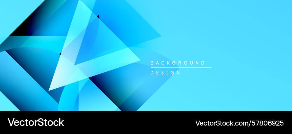 Abstract geometric shapes overlap creating Vector Image