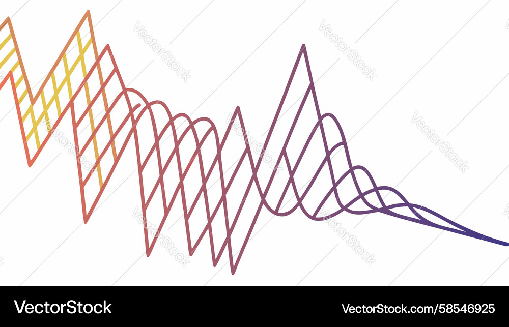 Dynamic 3D Data Flow Visualization Vector Image