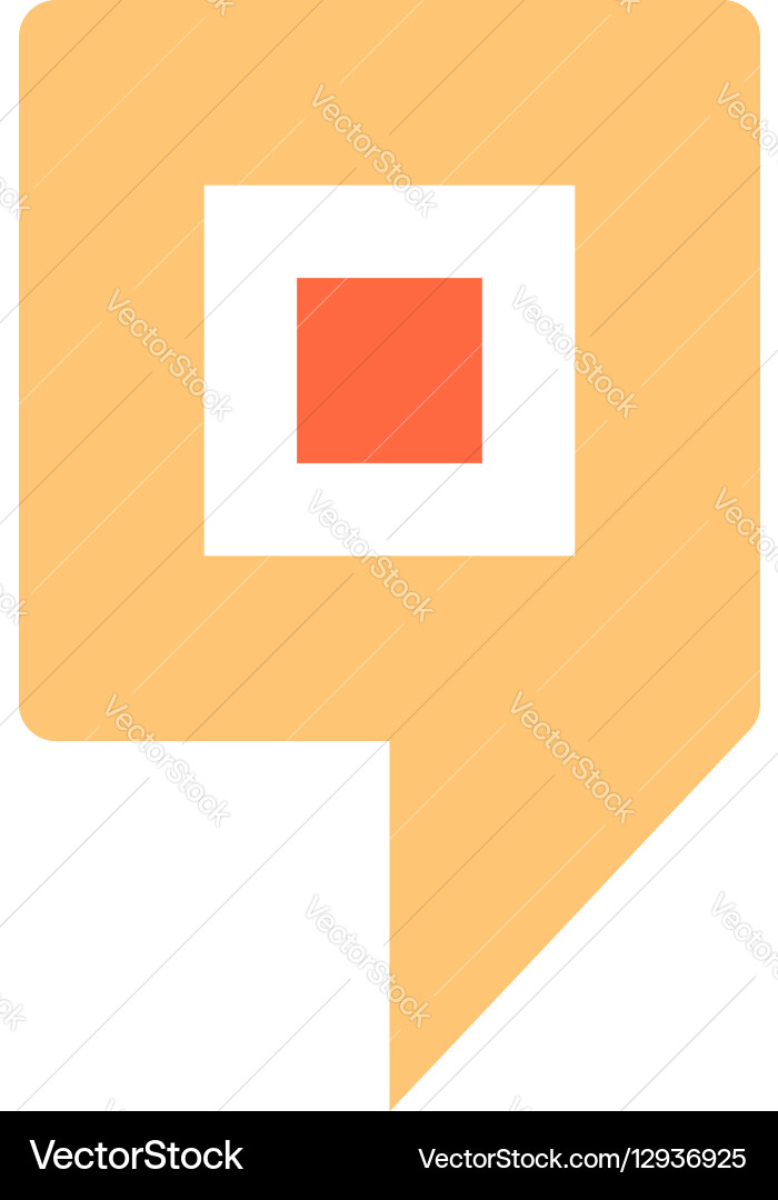 Map pin sign location icon marker point button vector image