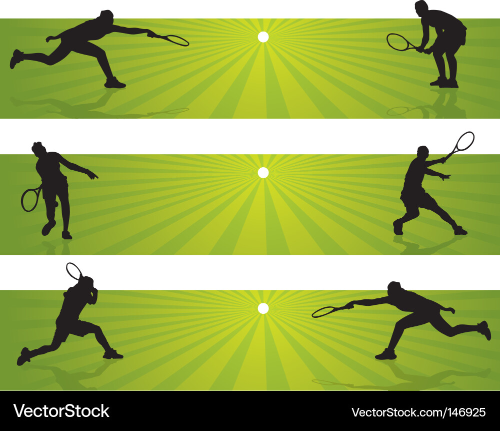 Tennis Banners - Sport & Recreation vector image