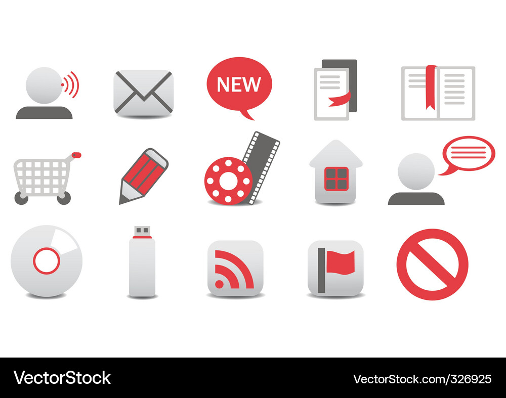 Web icons Vector Image
