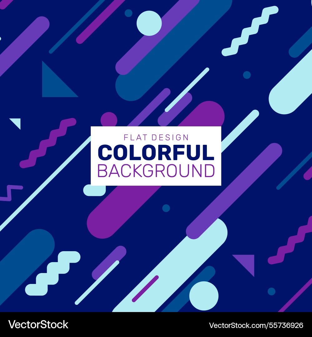 Colorful background with geometry Royalty Free Vector Image