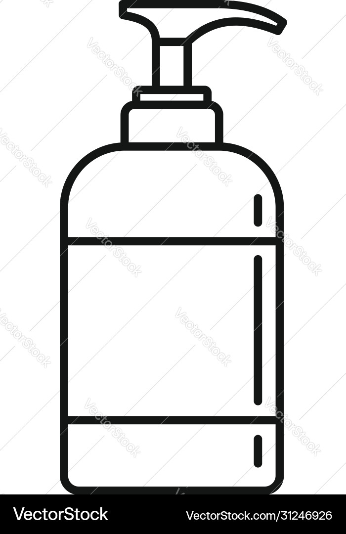 Desinfektionsspender Flasche Ikone Umriss Stil Desinfektionsspender Flasche Ikone Umriss Stil vektorbild