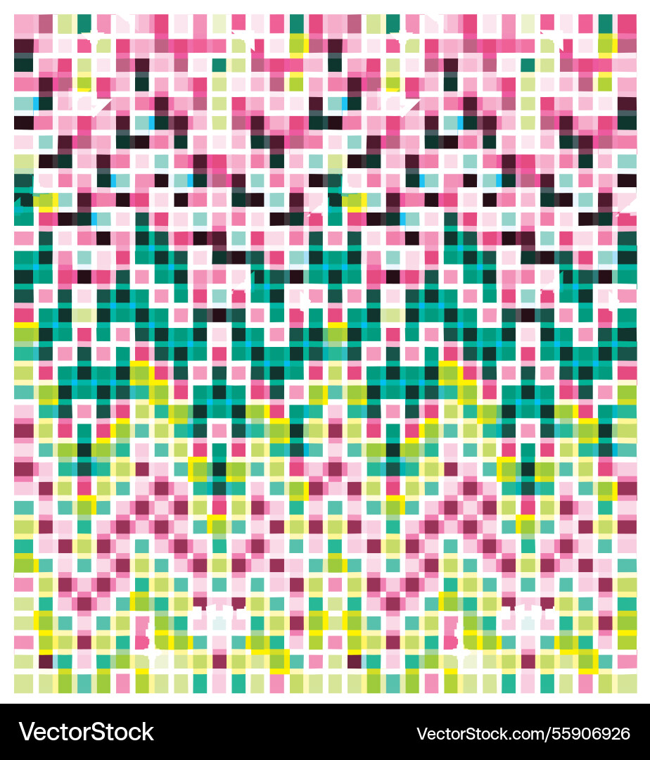 Square and pixel shape geometric pattern Square and pixel shape geometric pattern vector image