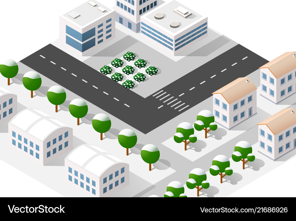 Town district of the city Town district of the city vector image