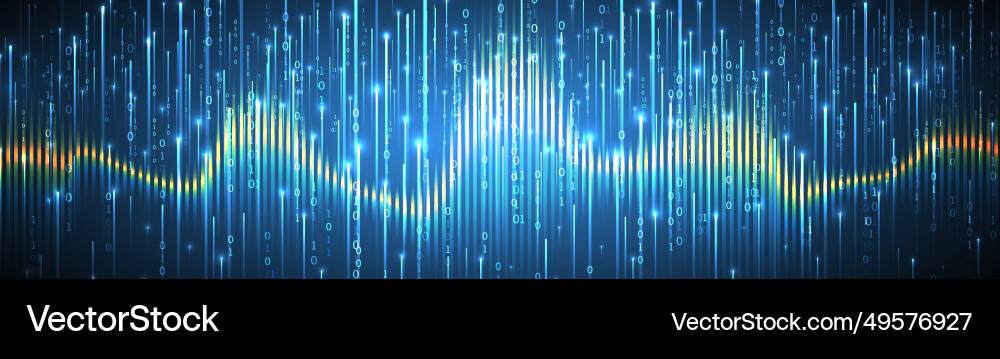 Big Data Technology Abstract Background vector image