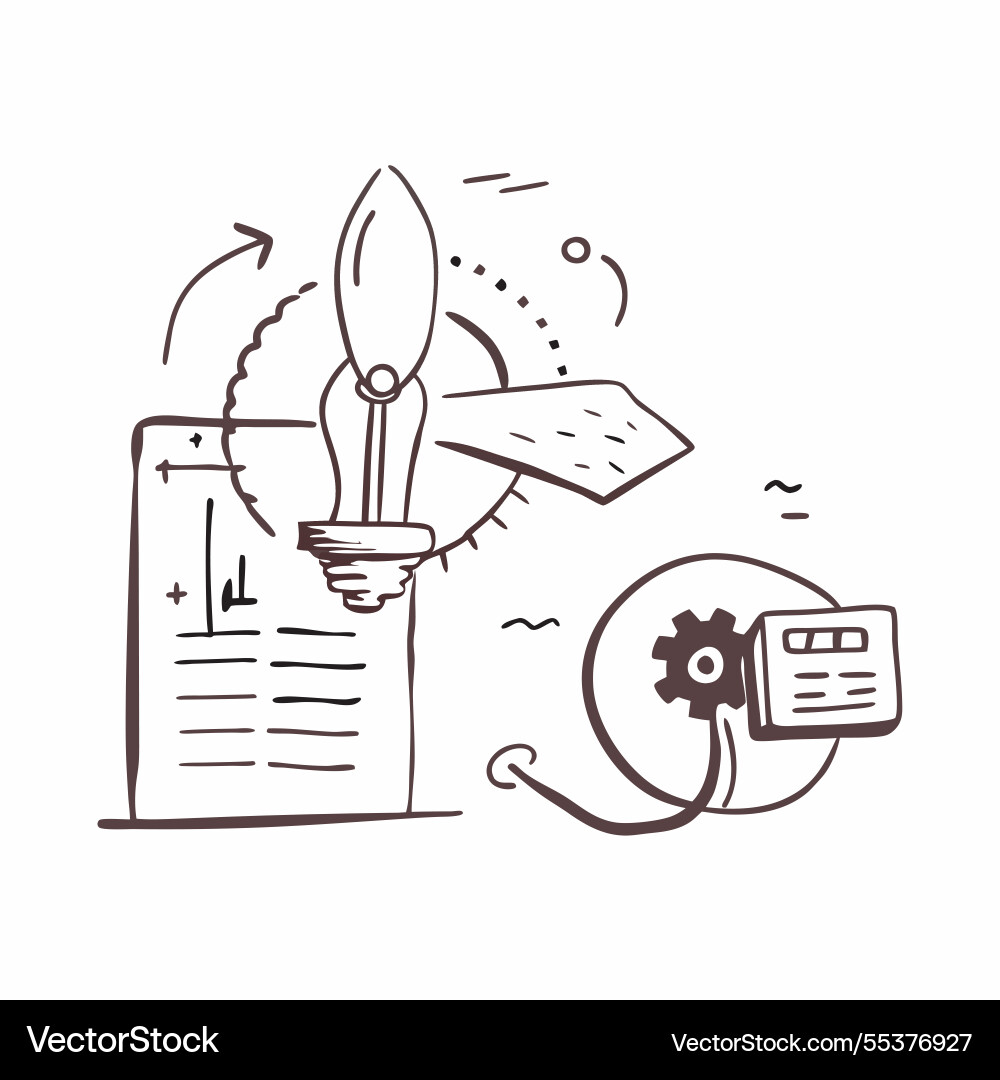 Wind turbine and data encryption concept Vector Image